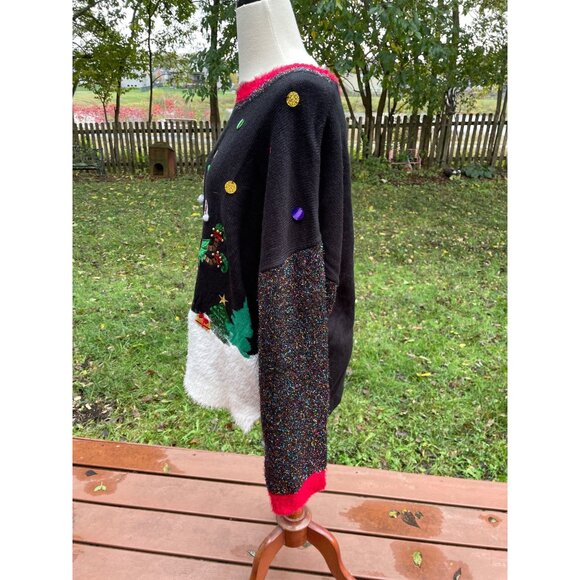 Christmas Sweater With Santa & Reindeer Design Funny Size 4X - Picture 7 of 9